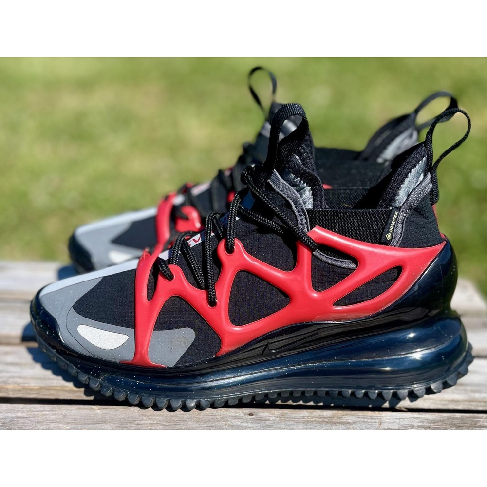 Nike Air Max 720 Horizon Shoes Men's Size 6 Black Red Gore-Tex‎ BQ5808-001 Trail